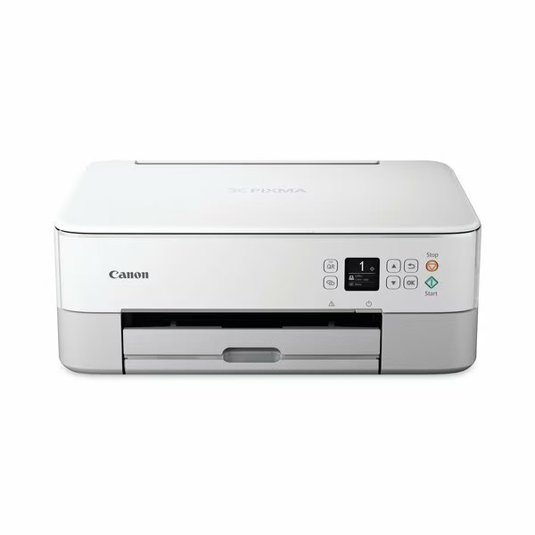 PIXMA TR7020a WH Wireless All-in-One Inkjet Printer, Copy/Print/Scan, White, Canon, Mfr#: 4460C072